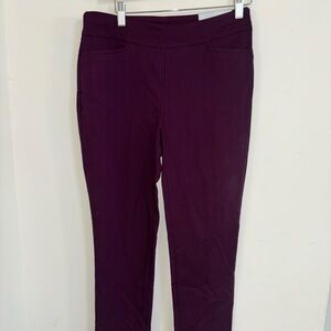 Chico’s women 0R So Slimming 360 Brigitte Slim Leg Pant NWT ankle 4 wicked plum